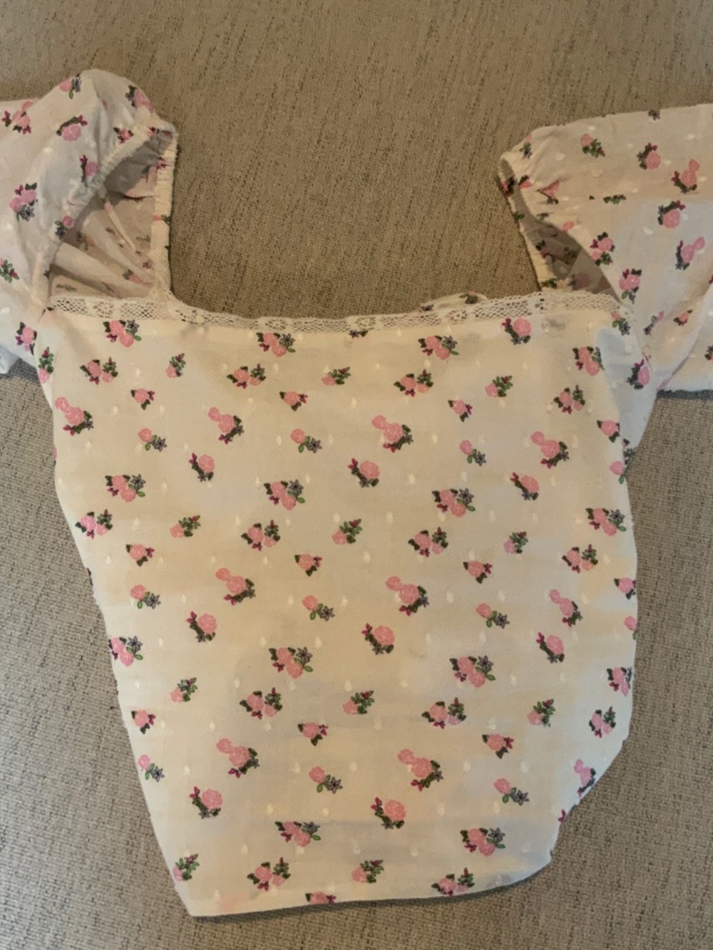Katie j nyc pink flower top